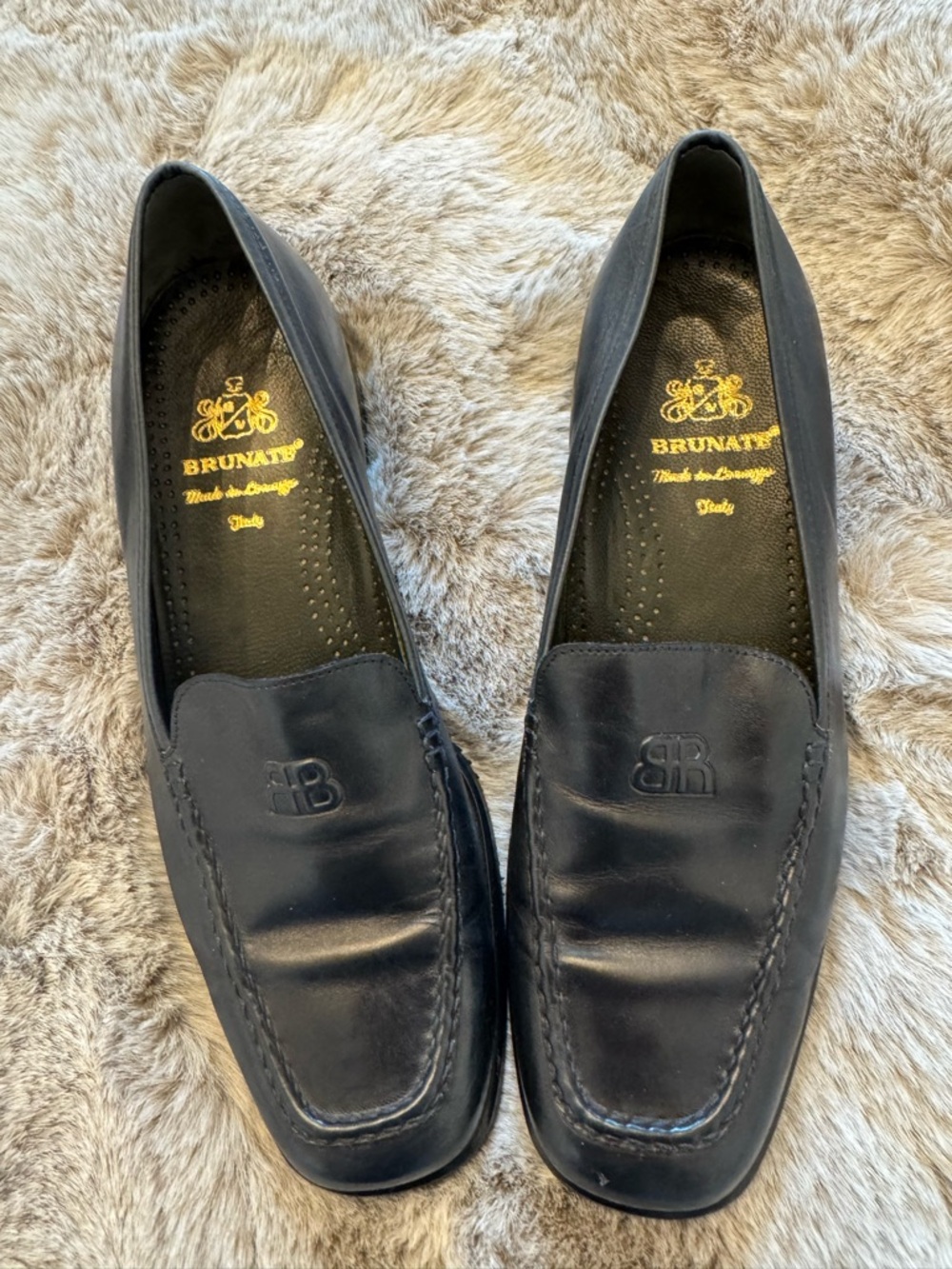 Brunate Women's Black Leather Loafer